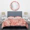 Designart 'Coral Toned Succulent' Mid-Century Duvet Cover Set